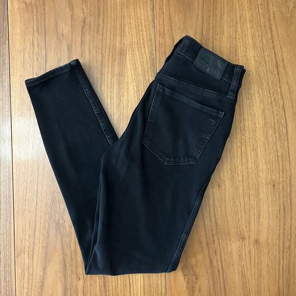 Madewell Roadtripper Jeggings Black Size 25 Tall Skinny Stretch - Picture 11 of 11